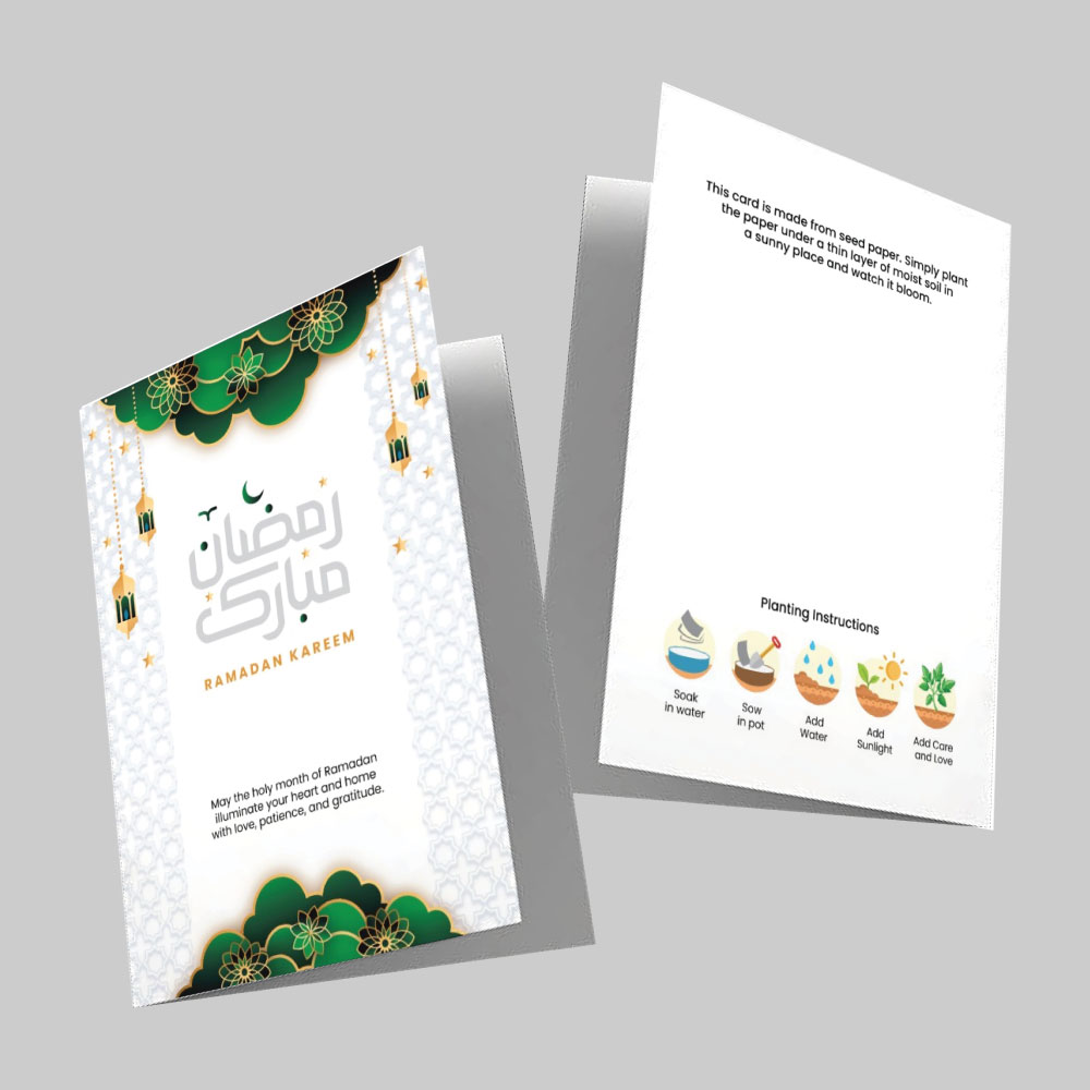 Plantable Ramadan Greeting Cards